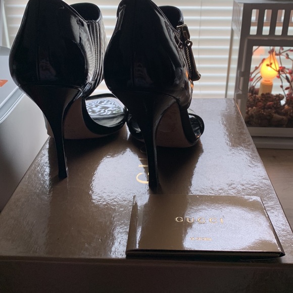 Gucci Nero Black Patent Heel size 37.5 - Picture 2 of 9